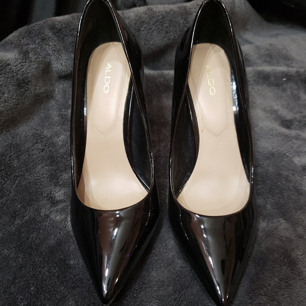 ALDO Black Patent Heels